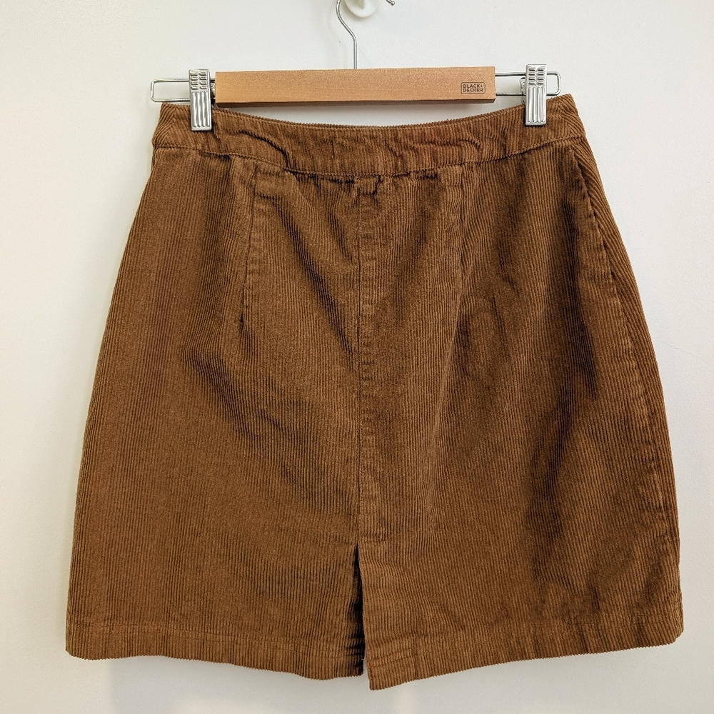 Japna Camel Corderoy Mini Skirt Size Small With Pockets! - Picture 4 of 7